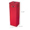 Hastings Home Wrapping Paper Storage Box Holds 20 Rolls of 40" Gift Wrap, Upright, Lid, Dividers and Handles, Red 517510BLJ - alternate 2